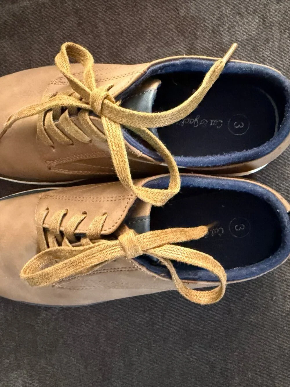 Boys Size 3 Cat and Jack Dress Shoes with laces